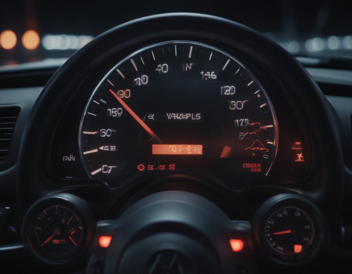 Fuel gauge showing low gas and a dirty air filter