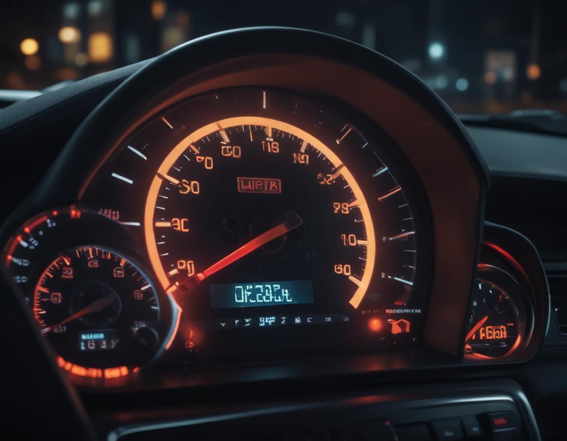 Worn-out tire with a mechanic checking pressure with a gauge