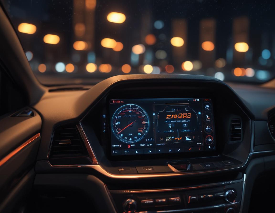 Dashboard warning lights with diagnostic scanner